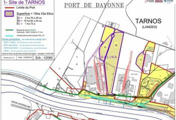 Terrain industriel à louer -, accès A63 et port de Bayonne  à Tarnos - 40220