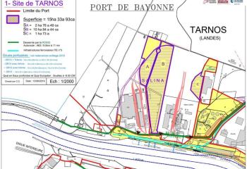 Terrain à louer - Port de Bayonne - accès A63  à Tarnos - 40220