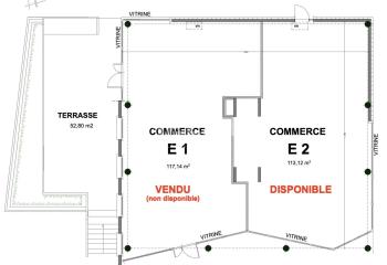 Local commercial à vendre centre-ville - Proche gare  à Genas - 69740