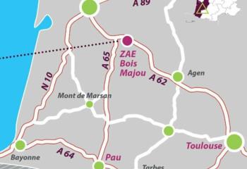 Terrain logistique à vendre -, accès A62 et A65  à Aillas - 33124