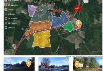 Terrain constructible à vendre - accès infrastructures locales  à Castets - 40260