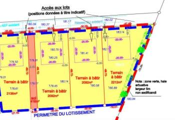 Terrain constructible - A4 à 8 km, gare TER à 1 km  à Dettwiller - 67490