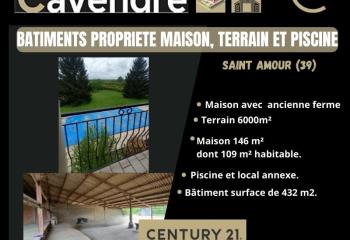 Terrain avec maison et dépendances à vendre - 30 km de Bourg-en-Bresse