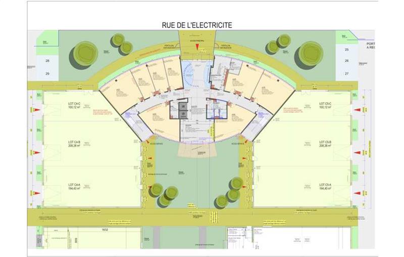 Location de bureau de 527 m² à Bischheim - 67800 plan - 1