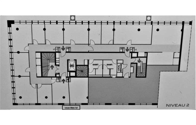 Location de bureau de 160 m² à Bordeaux - 33000 plan - 1