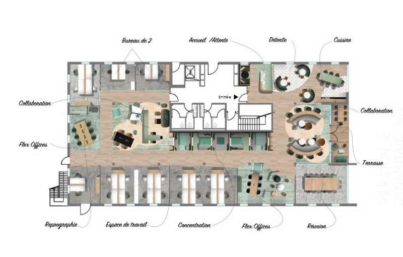 Location de bureau de 1 559 m² à Caluire-et-Cuire - 69300 plan - 1