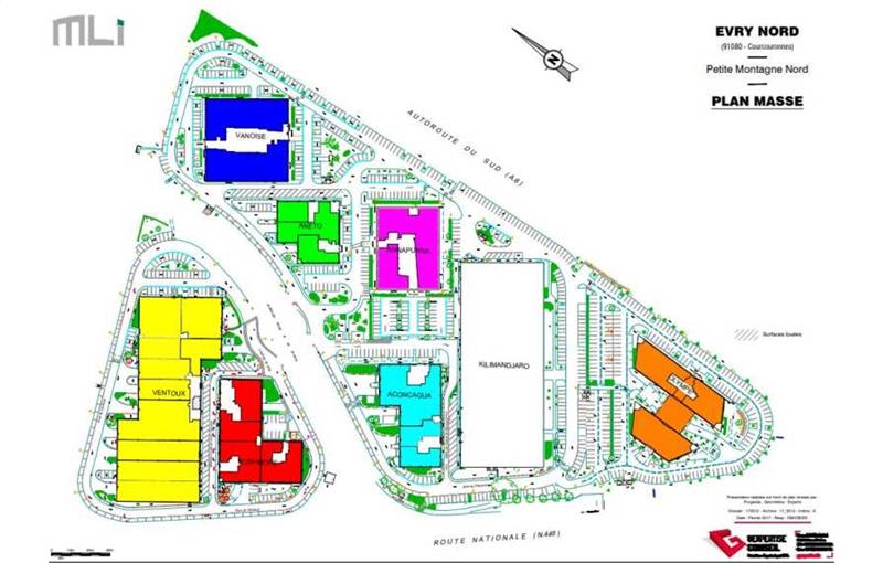 Location de bureau de 3 693 m² à Courcouronnes - 91080 plan - 1