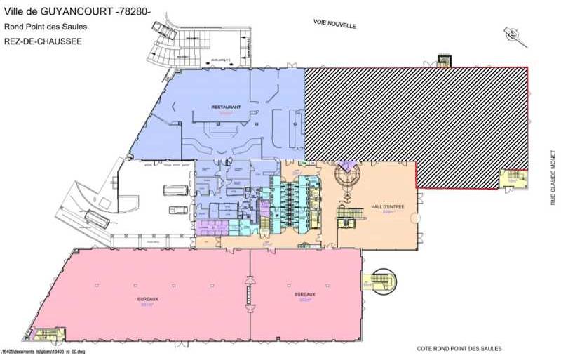 Location de bureau de 2 808 m² à Guyancourt - 78280 plan - 1
