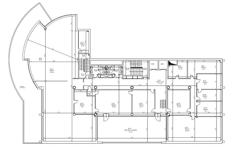 Location de bureau de 1 842 m² à Issy-les-Moulineaux - 92130 plan - 1