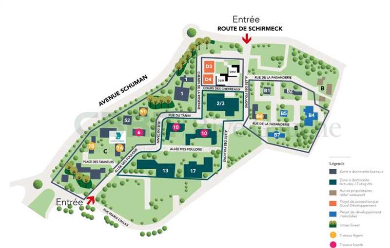 Location de bureau de 844 m² à Lingolsheim - 67380 plan - 1