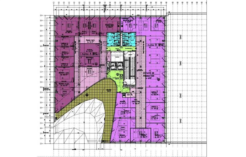 Location de bureau de 394 m² à Lyon 2 - 69002 plan - 1