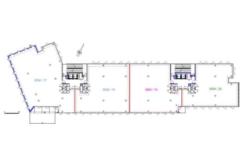 Location de bureau de 696 m² à Massy - 91300 plan - 1