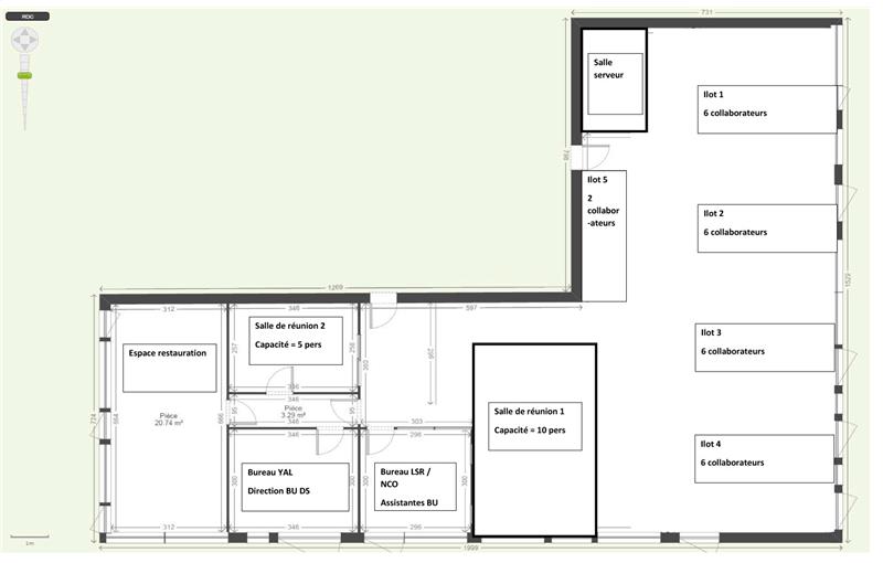 Location de bureau de 200 m² à Montoir-de-Bretagne - 44550 plan - 1