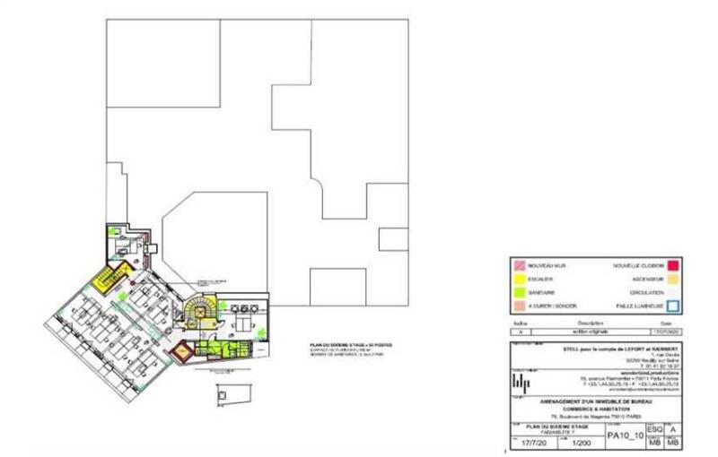 Location de bureau de 3 210 m² à Paris 10 - 75010 plan - 1