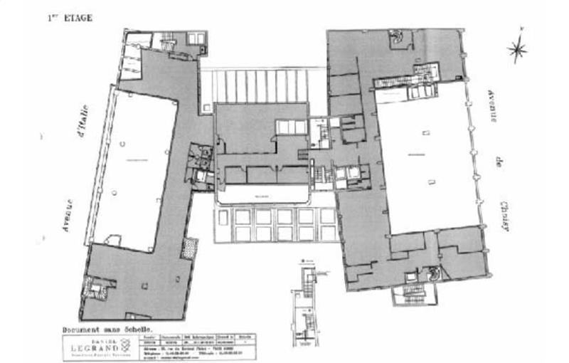 Location de bureau de 2 374 m² à Paris 13 - 75013 plan - 1