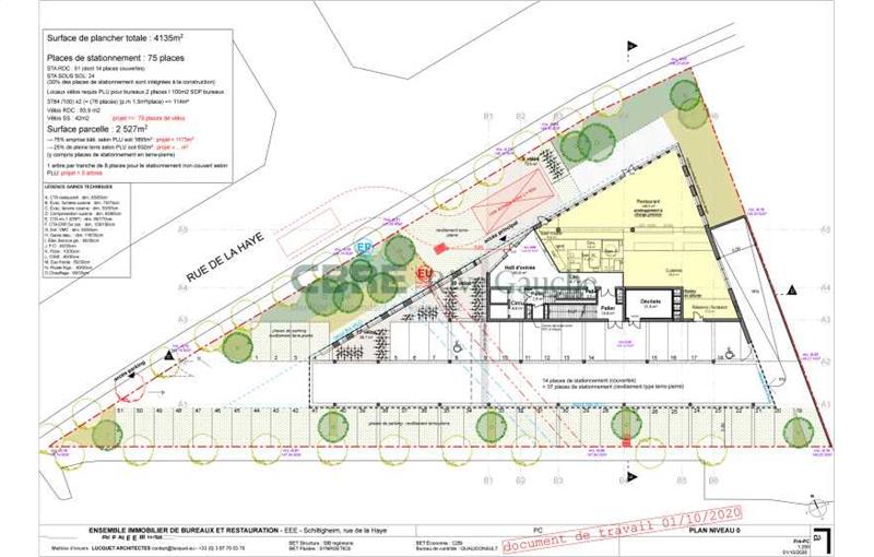 Location de bureau de 939 m² à Schiltigheim - 67300 plan - 1