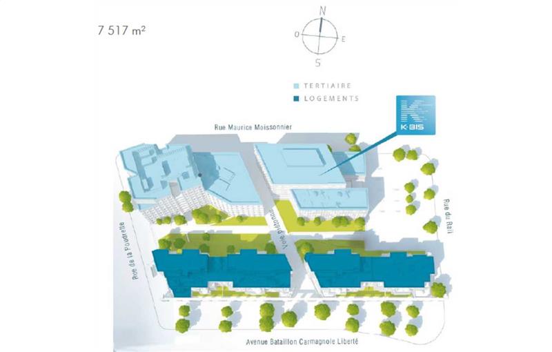 Location de bureau de 914 m² à Vaulx-en-Velin - 69120 plan - 1
