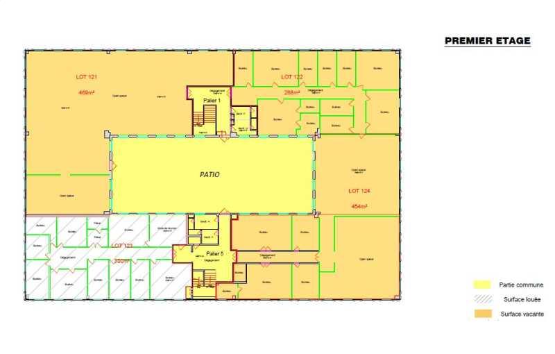 Location de bureau de 1 300 m² à Villebon-sur-Yvette - 91140 plan - 1