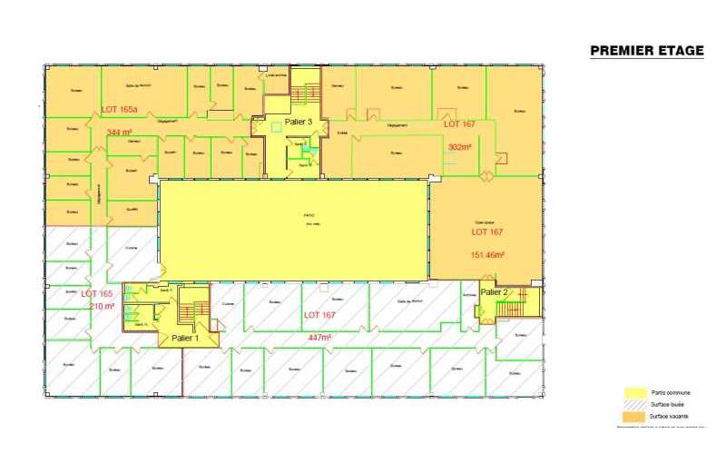 Location de bureau de 1 604 m² à Villebon-sur-Yvette - 91140 plan - 1