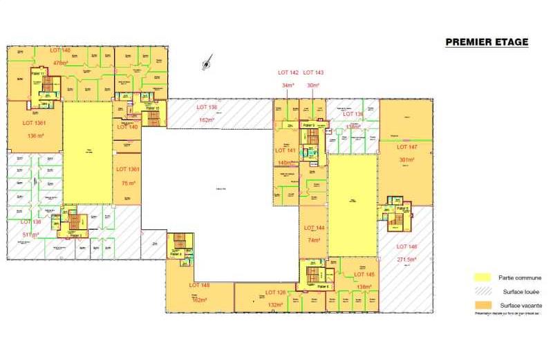 Location de bureau de 1 988 m² à Villebon-sur-Yvette - 91140 plan - 1