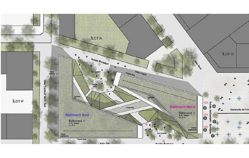 Location de bureau de 4 916 m² à Villeurbanne - 69100 plan - 1