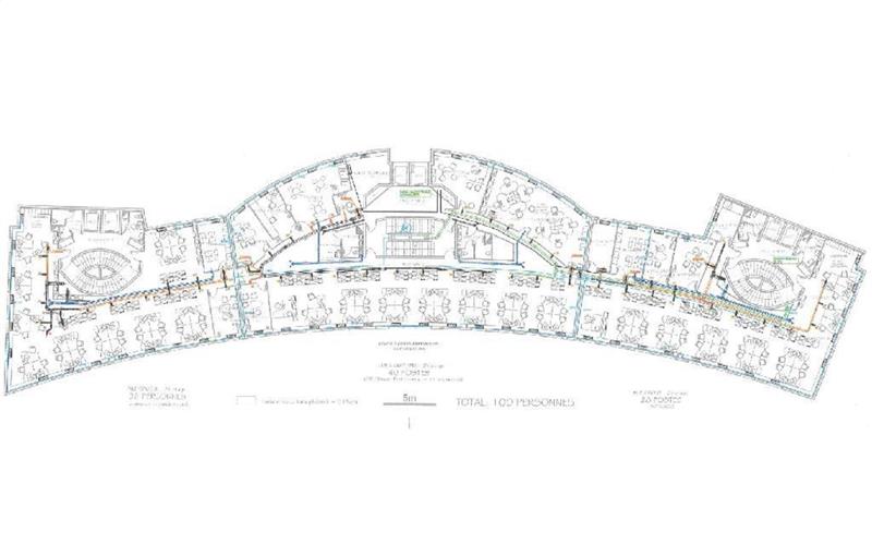 Location de bureau de 513 m² à Villeurbanne - 69100 plan - 1