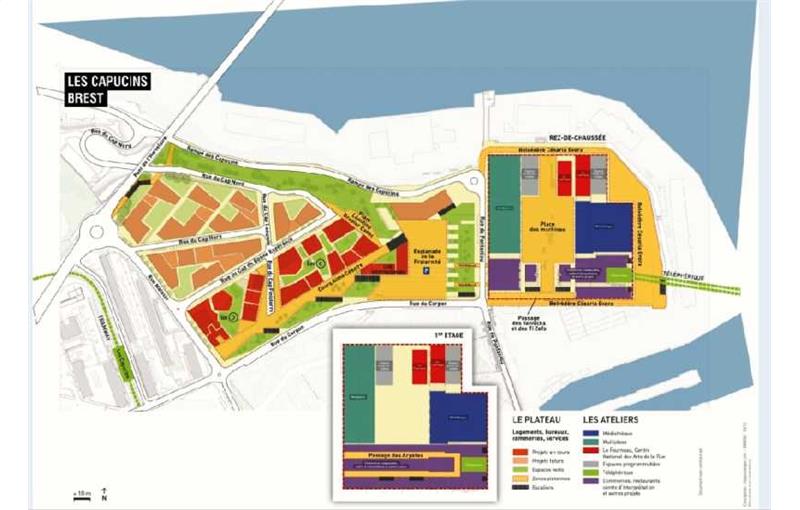 Location de local commercial de 244 m² à Brest - 29200 plan - 1