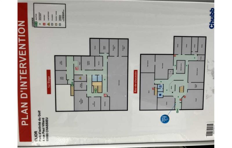 Location d'entrepôt de 467 m² à Chassieu - 69680 plan - 1
