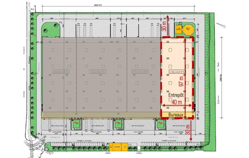 Location d'entrepôt de 4 305 m² à Les Ulis - 91940 plan - 1
