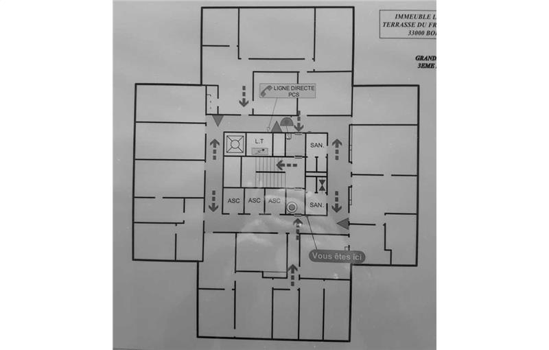 Bureau à vendre de 540 m² à Bordeaux - 33000 plan - 1