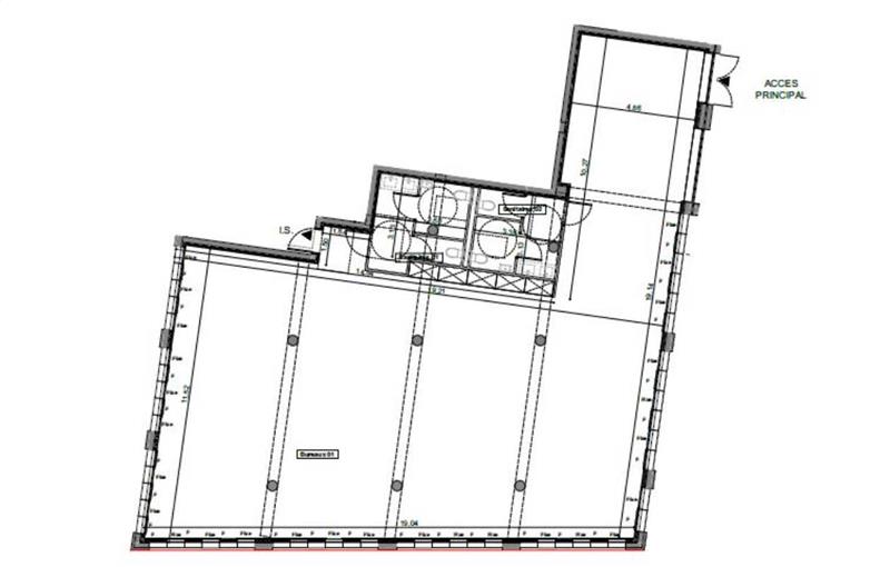 Bureau à vendre de 2 338 m² à Bordeaux - 33000 plan - 1