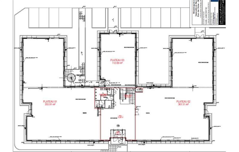 Bureau à vendre de 559 m² à Bron - 69500 plan - 1