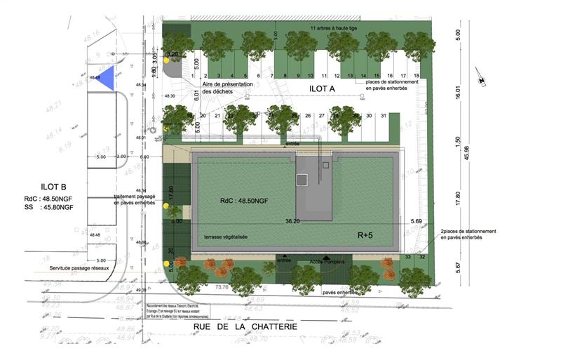 Bureau à vendre de 598 m² à Saint-Herblain - 44800 plan - 1