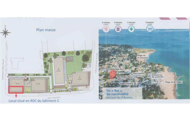 Bureau à vendre de 170 m² à Saint-Nazaire - 44600 plan - 1
