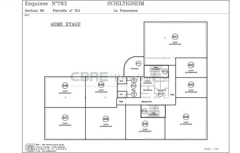 Bureau à vendre de 712 m² à Schiltigheim - 67300 plan - 1