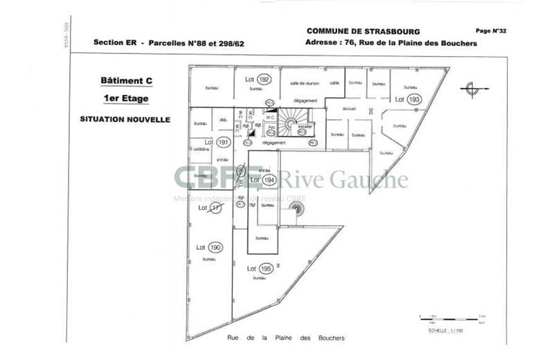 Bureau à vendre de 579 m² à Strasbourg - 67000 plan - 1