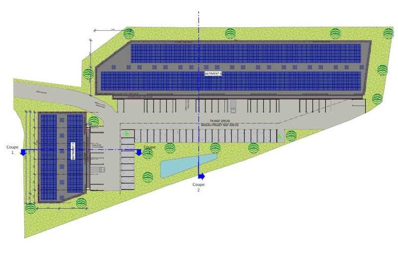 Entrepôt à vendre de 3 298 m² à Crémieu - 38460 plan - 1